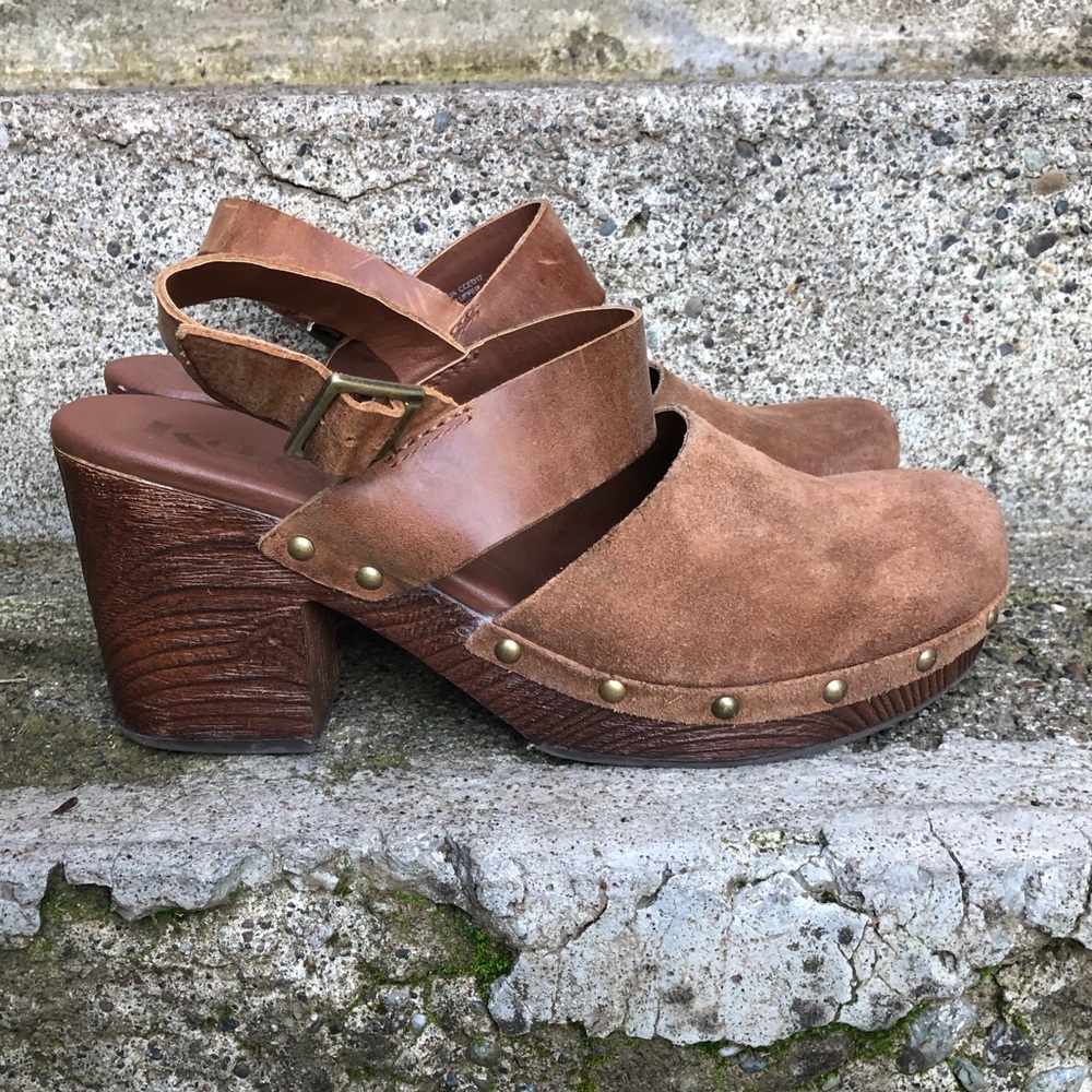 Korks by Kork-Ease “Milo” Platform Clog Sandal Tan